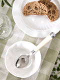 Dibor 4-piece stoneware bowl set white - British product