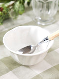 Dibor 4-piece stoneware bowl set white - British product
