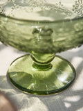 Dibor set of 4 multi-embossed footed glass bowls (British brand)