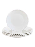 Dibor white stoneware side plates set of 4 - British product