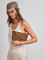 Next Katie Loxton Caramel Suedette Cord Small Shoulder Bag- Buy online at McGrocer