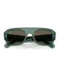 Ray-Ban irregular sunglasses with green lenses and havana frame, imported from the UK