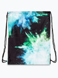 Hype green chalk dust drawstring bag, polyester material (British brand)