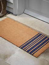Next Cox & Cox Natural Double French Stripe Doormat 125 x 56cm- Buy online at McGrocer