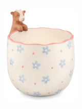 Next Sass & Belle Brown And Blue Peeking Goat Planter- Buy online at McGrocer