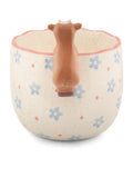 Sass & Belle peeking goat planter in brown and blue (British brand)