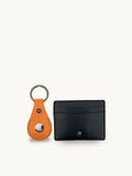 Apatchy orange leather AirTag and cardholder gift set, UK version