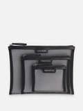 Whistles black mesh pouches 3 pack British brand