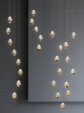 Searchlight pendant ceiling light Latte and Champagne 150cm - British product