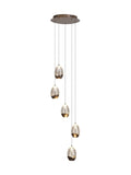 Searchlight pendant ceiling light Latte and Champagne 150cm - British product