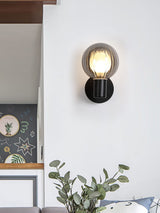 Next Searchlight Black 1 Glass Ball Wall Light- Buy online at McGrocer