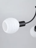Searchlight 3 light ceiling lamp with opal glass shades - British product