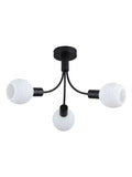 Searchlight 3 light ceiling lamp with opal glass shades - British product