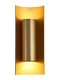 Searchlight gold 2-light wall light - British product