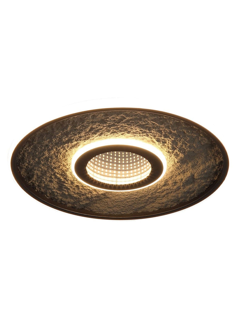 Searchlight Black Lumadisc flush ceiling light 41cm - British product