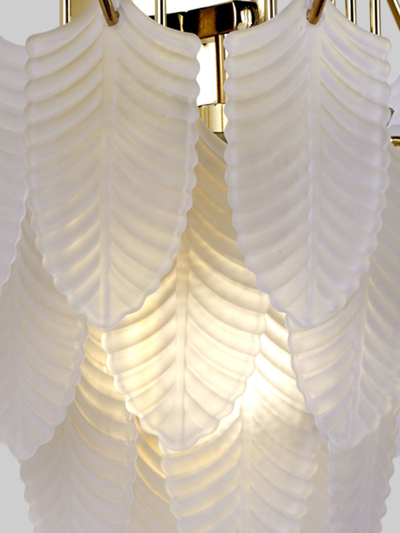 Searchlight brass frosted glass wall light 29cm, imported from the UK