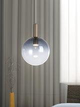 Next Searchlight Latte and Ombre Smoked 1 Glass Ceiling Light Pendant- Buy online at McGrocer