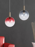 Searchlight latte and ombre smoked glass ceiling light pendant - British product