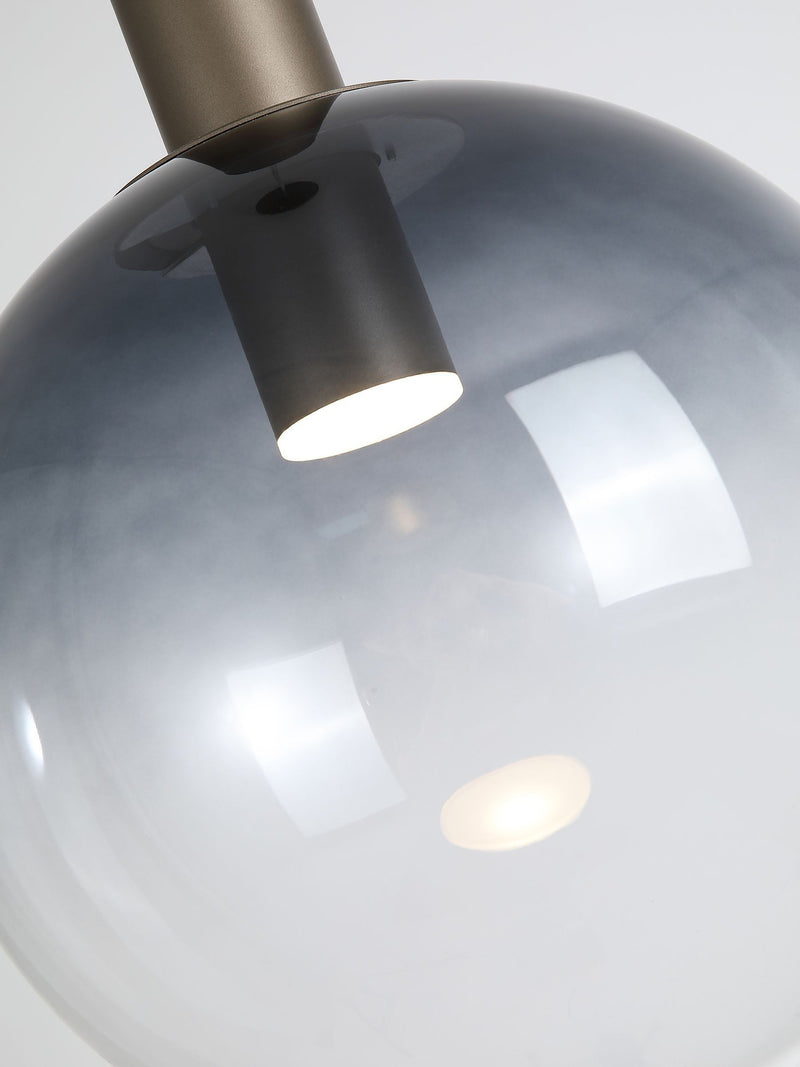 Searchlight latte and ombre smoked glass ceiling light pendant - British product