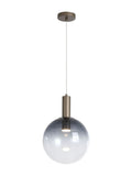 Searchlight latte and ombre smoked glass ceiling light pendant - British product