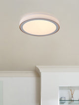 Next Searchlight White and Gold Flush Ceiling Light- Buy online at McGrocer