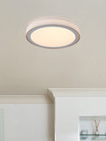 Searchlight white and gold flush ceiling light, UK version