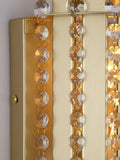 Searchlight gold crystal wall light (British brand)