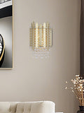 Searchlight gold crystal wall light (British brand)