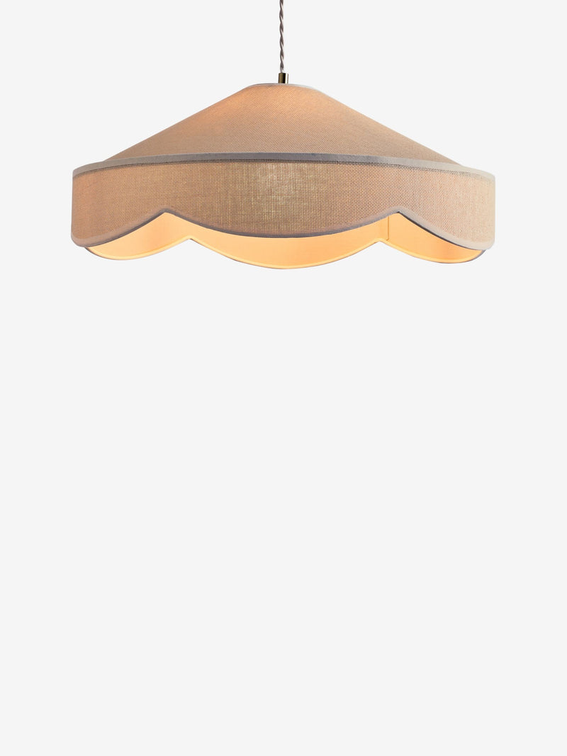 Padbury Easy Fit lamp shade with scalloped edge (British brand)