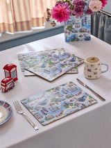 Next Cath Kidston Blue London Town Cork Back Placemats Set of 4- Buy online at McGrocer