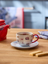 Next Cath Kidston Blue London Town Teacup and Saucer Set- Buy online at McGrocer