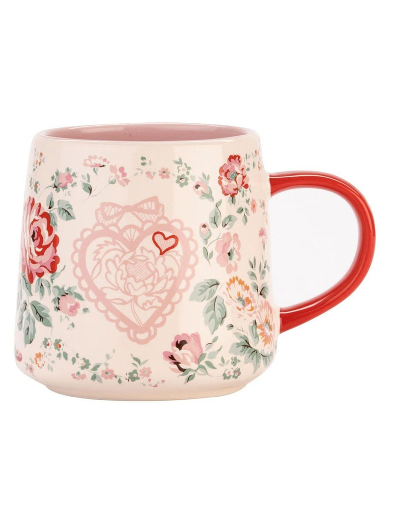 Cath Kidston Billie Mug red floral stoneware, UK version