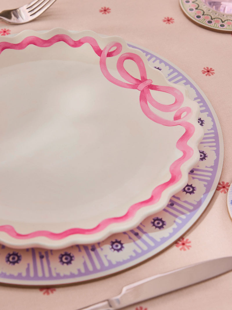 Cath Kidston Pink Spitalfields Silk dinner plates set of 4, UK version