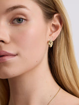 Next D.Louise Gold Tone Molten Stud Earrings- Buy online at McGrocer