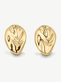 D.Louise gold tone molten studs stainless steel earrings (British brand)