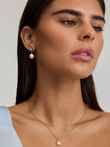 Next D.LOUISE Gold Tone Waterproof Pearl Drop Earrings- Buy online at McGrocer