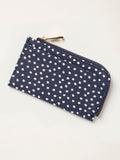 FatFace navy polka dot card holder 7.5cm, imported from the UK