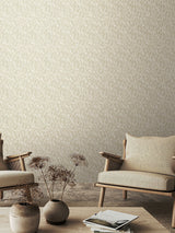 Next Hoopla Walls Linen Zebra Leaf Wallpaper 10m x 50cm- Buy online at McGrocer