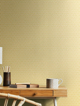Next Hoopla Walls Straw Tiny Ogee Wallpaper 10m x 50cm- Buy online at McGrocer