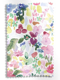 Bluebellgray Flora red floral roller blind, imported from the UK
