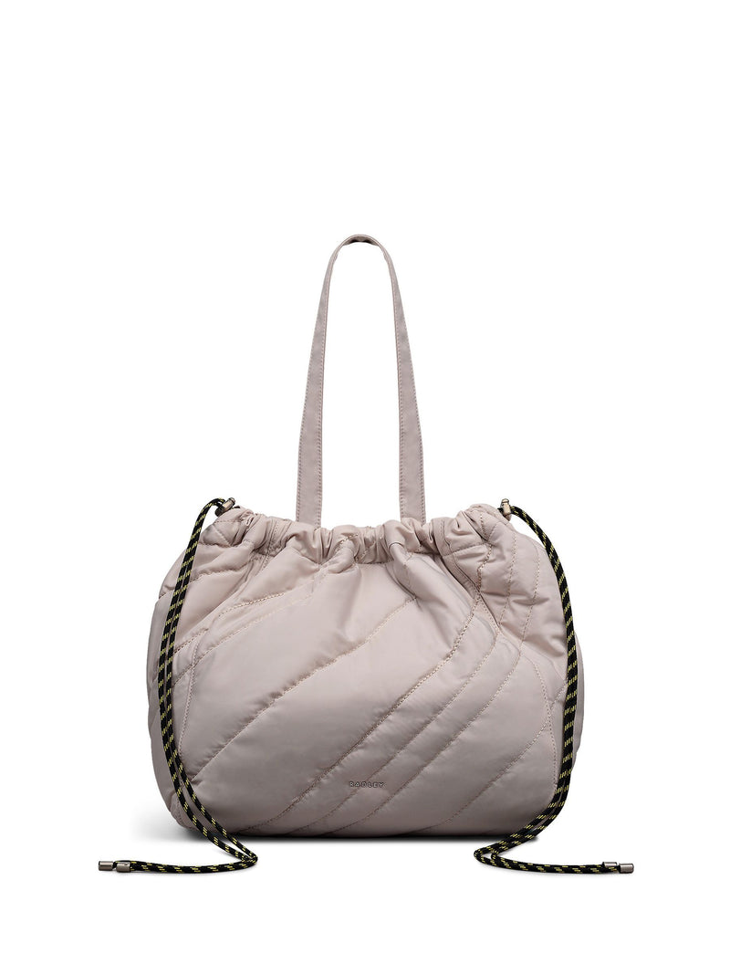 Radley Grey Eden Row Tote Bag in nylon, imported from the UK