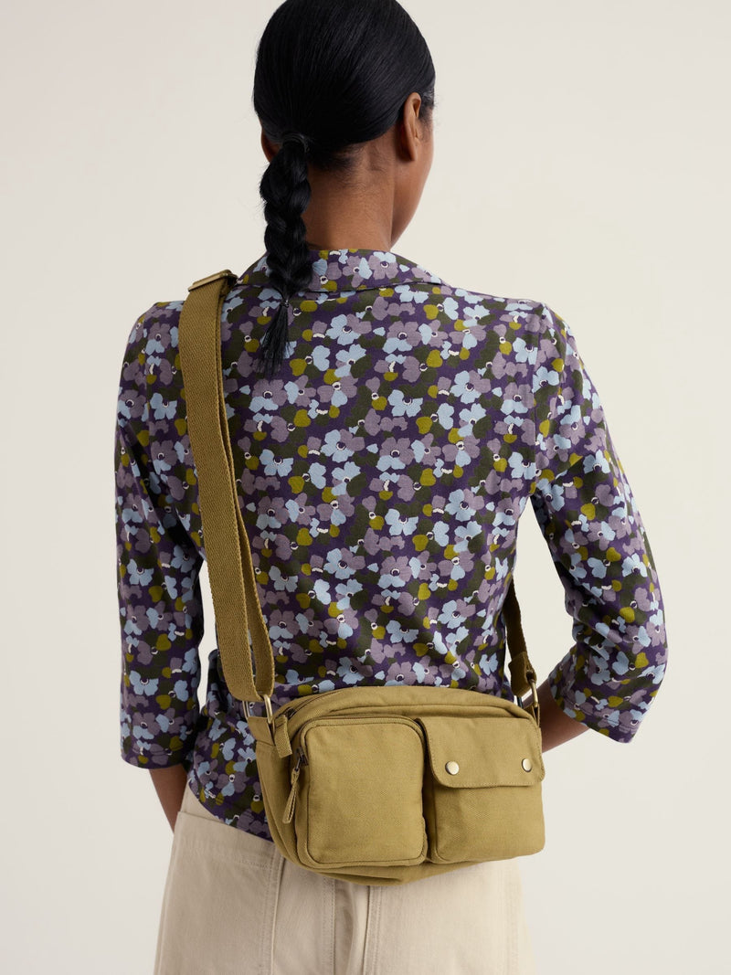 Seasalt Cornwall green Melder cross-body bag cotton UK version