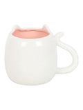 Something Different white cat-shaped mug 500ml - British product