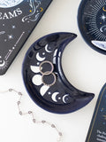 Something Different blue phase crescent moon trinket dish, UK version