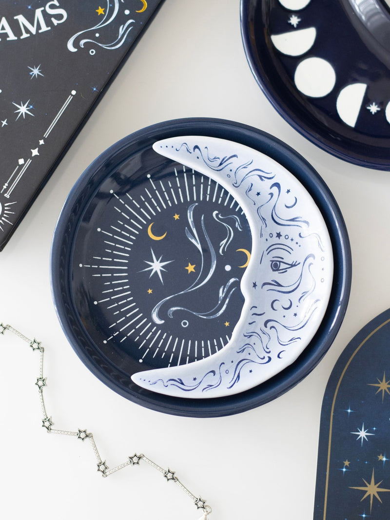 Something Different Blue Moon stacking trinket dish - British product
