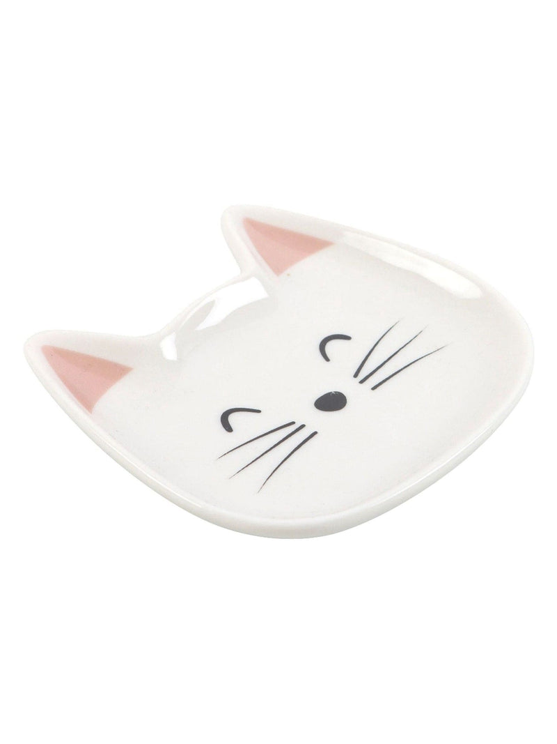 Something Different white cat face trinket dish, UK version