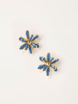 Next FatFace Navy Flower Stud Earrings- Buy online at McGrocer