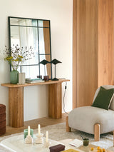 Next La Redoute Intérieurs Lenaig Black Industrial Style Mirror, 120 x 90cm- Buy online at McGrocer