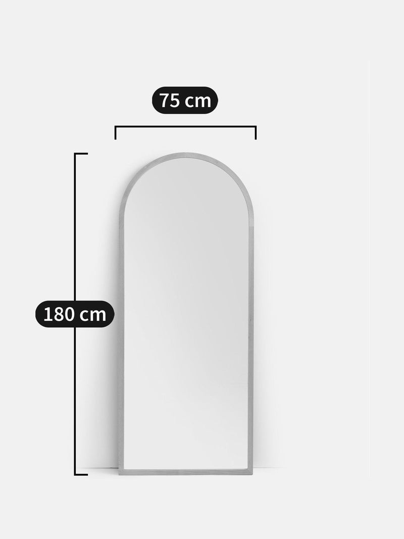 La Redoute Intérieurs Rimna natural beech wood mirror, UK version