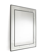 Next La Redoute Intérieurs Andella Black Bevelled Rectangular Mirror 90 x 120cm- Buy online at McGrocer